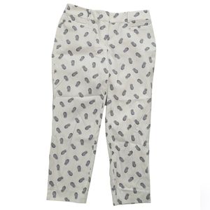 Talbots The Perfect Crop Curvy, pineapple chino pants, size 4